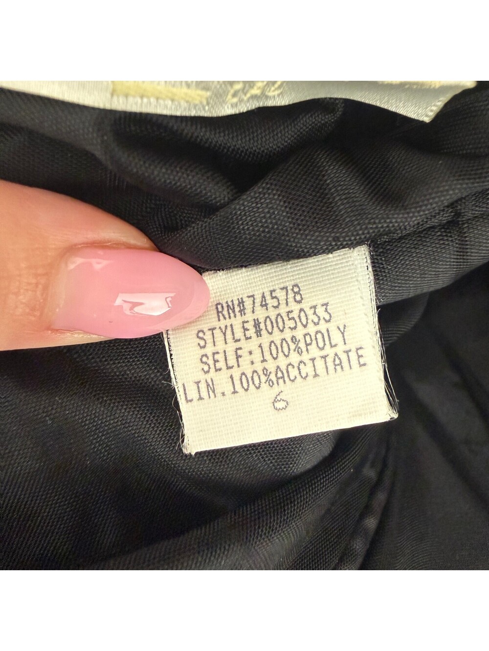 Vintage Cache Gold Label Black and White Colorblock Gown Strapless Y2K Sz 6 - Picture 8 of 9
